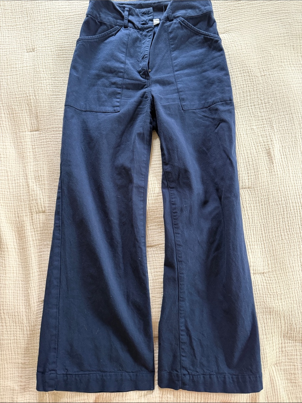 Women’s Navy Wide-Leg Pants